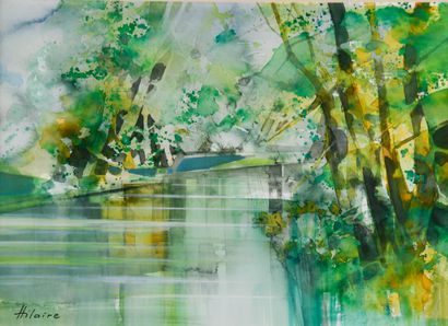 Camille HILAIRE (1916-2004)
Reflections
Watercolor,...