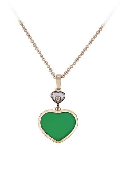 Chopard Happy hearts _ Cœur en Agate verte...