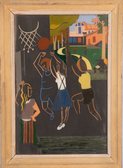 Guy MARANDET (1917-2011)
La partie de basket,...