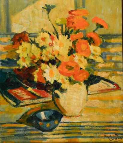 Huguette CARRON (1900-1976)
Bouquet au Paris...