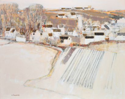 André BOURRIÉ (1936-2017) 
Country landscape...