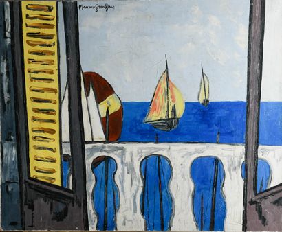 Maurice GRANDJEAN (1921-2001)
Balcony overlooking...