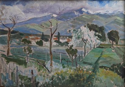 Yvonne VICAT (1902-1994) 
Spring landscape...