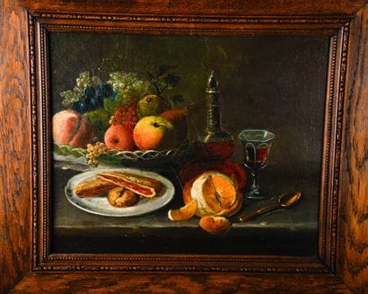 Late 19th century French school
Still lifes...