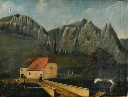Naive school, mid-19th century
The felling...