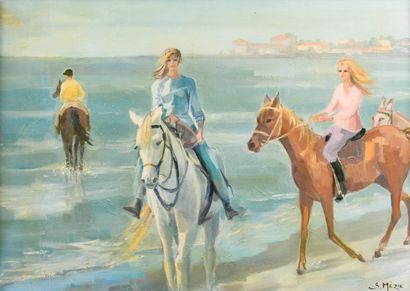 Suzette MÉZIE (born 1928)
Horsewomen on the...