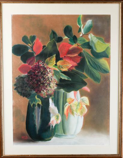 Marie-Claude BOLLAND (1938-2002)
Les bouquets
Pastel,...