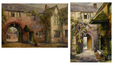 Sidney ENDACOTT (1873-1918) 
Old Courtyard...