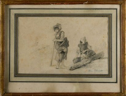 French school of the 19th century 
Study...