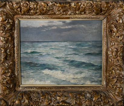 Charles Henri JEIDELS (1862-1900)
Rough sea...