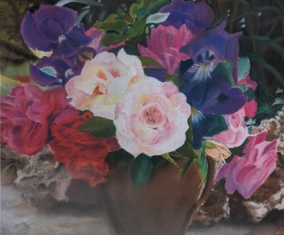 Marie-Claude BOLLAND (1938-2002)
The roses
Pastel
58.5...