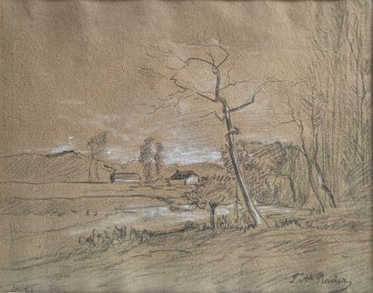 19th century French school 
Dauphiné landscape...