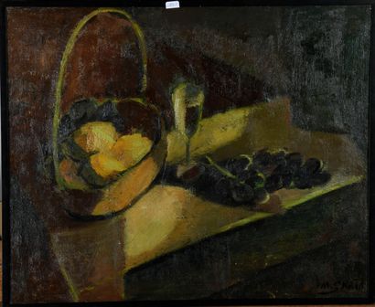 Marcelle GRATA (1903-1993)
Fruit and champagne...