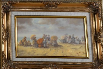 Laszlo VIGYAZO (born 1945)
Normandy Beach
Oil...