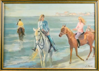 Suzette MÉZIE (born 1928)
Horsewomen on the...