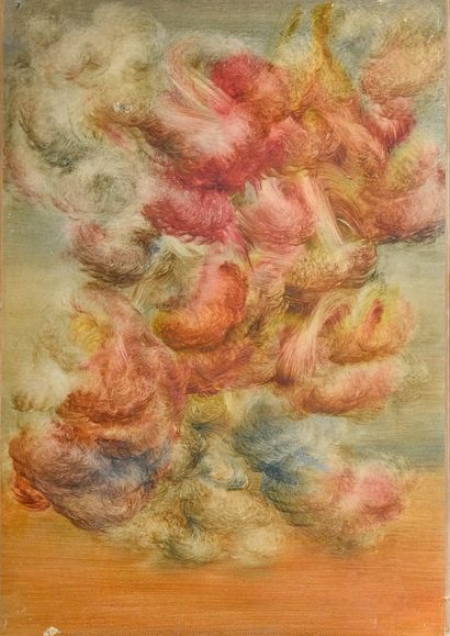 1960s Nude School
Untitled, 1961
Oil on paper,...