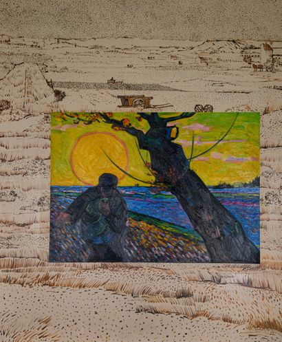 Rahim NAJFAR (born 1945)
Tribute to Van Gogh,...