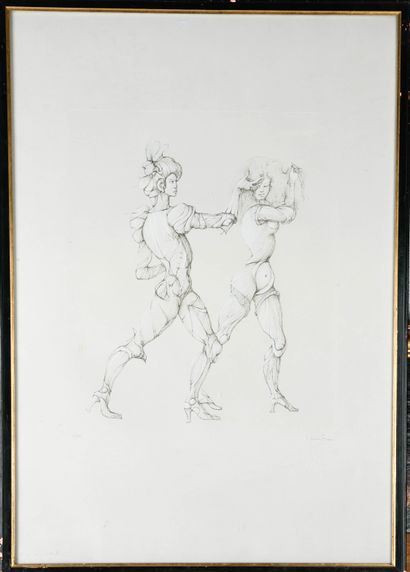 Leonor FINI (1908-1996)
Surrealist figures
Etching...