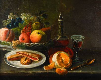 Late 19th century French school
Still lifes...