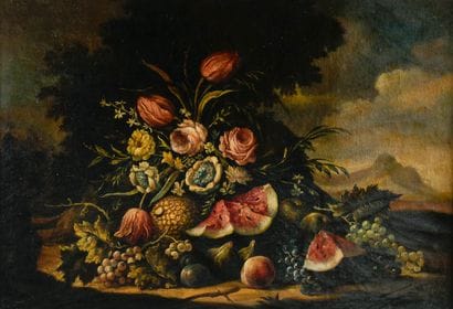 20th century Italian school
Flowers and fruit...