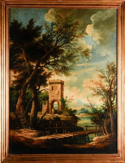 Italian school of the 20th century
Landscape...