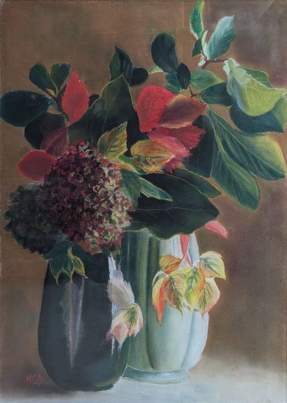 Marie-Claude BOLLAND (1938-2002)
Les bouquets
Pastel,...