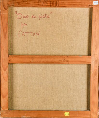 Pierre CATTON (20th century)
Duo on the track
Oil...
