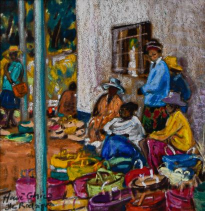 Hervé GHIO (born 1963)
The market on Rodrigues...