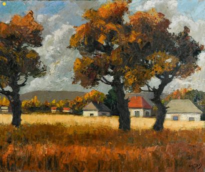 Michel LOCHE (1887-1976)
Landscape near Les...