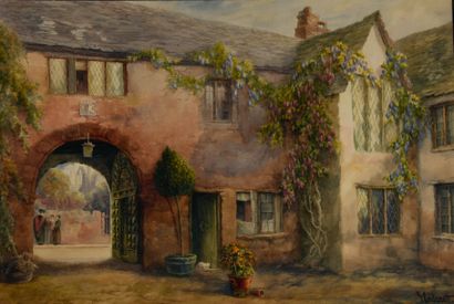 Sidney ENDACOTT (1873-1918) 
Old Courtyard...