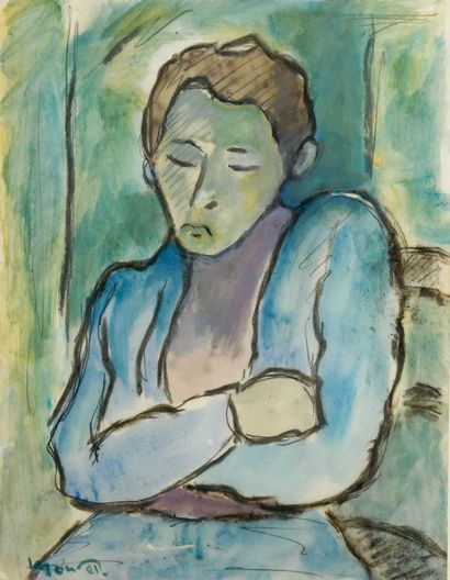 Maurice MONTET (1905-1997)
Sleeping Woman
Watercolor...
