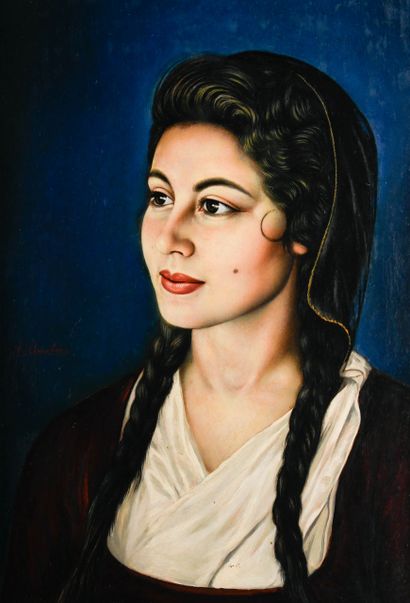 Marcel ANSELME (1925-1982)
Young Greek Girl
Oil...