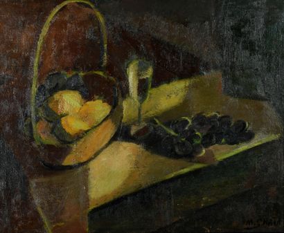 Marcelle GRATA (1903-1993)
Fruit and champagne...
