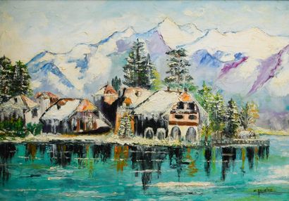 Michelle GOURLOO (born 1947)
Talloires in...
