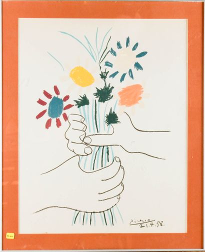 After Pablo PICASSO (1881-1973)
Bouquet de...