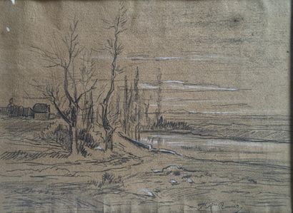 French school of the 19th century 
Winter...