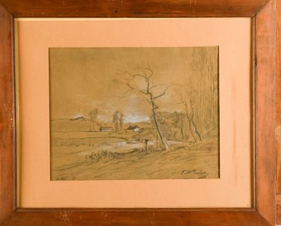 19th century French school 
Dauphiné landscape...