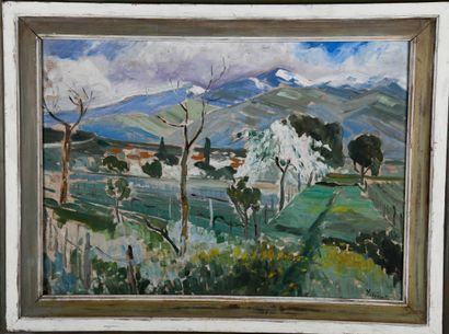 Yvonne VICAT (1902-1994) 
Spring landscape...