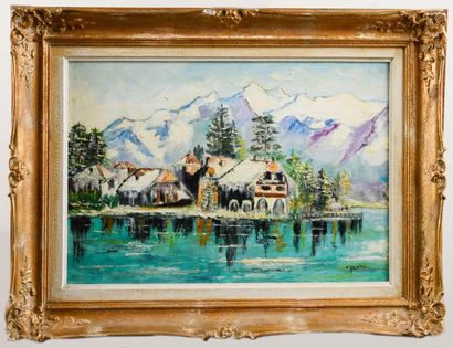 Michelle GOURLOO (born 1947)
Talloires in...