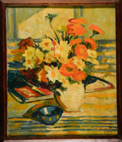 Huguette CARRON (1900-1976)
Bouquet au Paris...