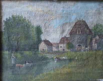 Naive school from the late 19th century
Lively...
