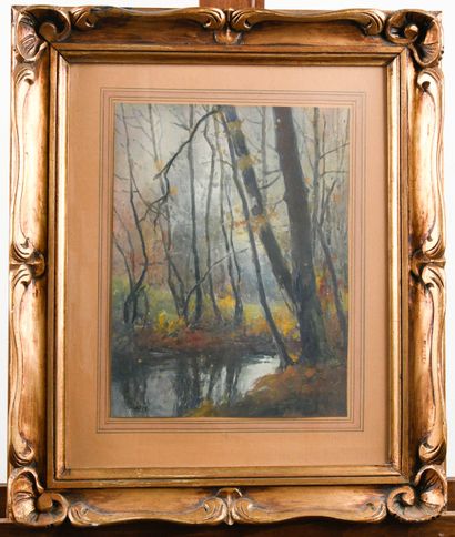 Octave LAFAY (1878-1937)
River in the undergrowth
Watercolor,...