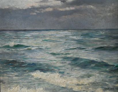 Charles Henri JEIDELS (1862-1900)
Rough sea...