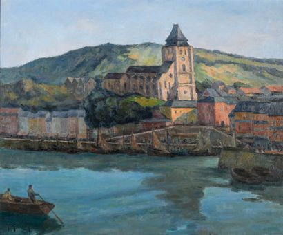 Jean GUÉRIN (1928-2013) 
Le Tréport 
Oil...