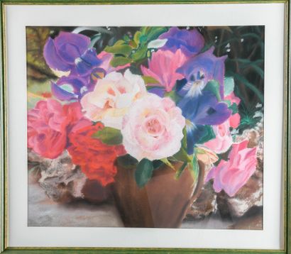 Marie-Claude BOLLAND (1938-2002)
The roses
Pastel
58.5...