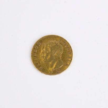 40 French Francs in gold Napoléon 1er bare...