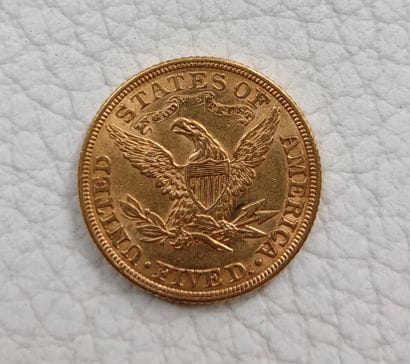 1882 US $5 gold coin