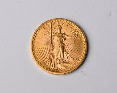20 US Gold Dollars of 1908