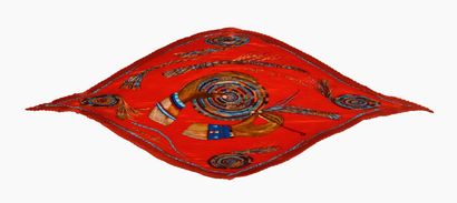 HERMES
Silk twill square, 