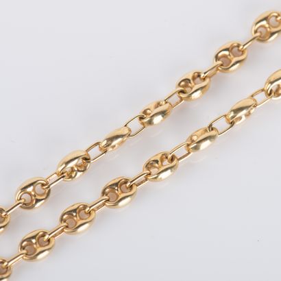 Necklace in 18K yellow gold (750 thousandths)...